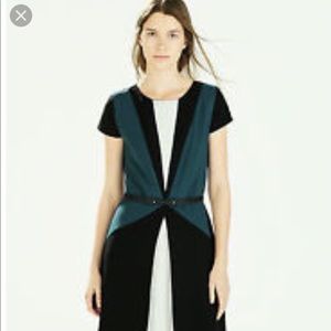 ZARA Belted Color Block Dress